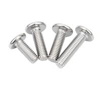 Button Head Cap Bolts, 10 Or 50 Pcs M3 M4 4-40mm 304 Stainless Steel Flat Bevel Socket Head Cap Screws(12mm,M4)