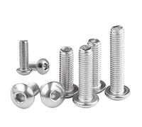 Button Head Screws Allen Socket Bolts A2/304 Stainless Steel Screws M3/M4/M5/M6/M8/M10