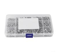 Button Head Socket Cap Screws Bolts, Value Pack Premium Stainless Steel Bolts Screws Nuts Kit, 500pcs M3 M5 Assortment