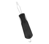 Button Hook Dressing Aid with Zipper Pull Helper, Black Abs and Iron