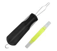 Button Hook,Easy Grip Button Hooks,Button Hook Zipper Pull,One Hand Buttons Button Hook Helper,Comes with 1 Threader and Seam Ripper,Aid Self Dressing for Disabled People and The Elderly