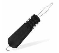 Button Hook & Zipper Pull, Zipper Pull Helper, Easy Grip Button Hook & Clothes Zip Puller, Dress Clothes Tool, Button Shirts Aid, One Hand, Disability, Handicapped and Seniors (Black)