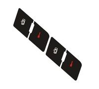 Button Label Stickers Compatible with A4 for B6 for B7 1Pc Black Car Central Lock Door Repair Push Button Knob Switch Decorative Decal Auto Interior Stickers