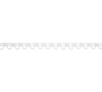 Button Looping White - per metre
