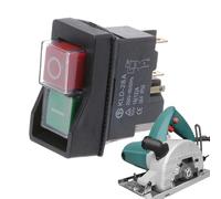 Button Magnet,4 Pin Ac250v 16a Electric Power Tool | Safety Button for Machine Tool,for Industrial Drilling Grinder Cutting Machine Cranes Table Saws Outdoor