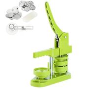 Button Maker Machine 58mm, DIY Badge Button Press with 100 Button Parts & Cutter, Pin Making Machine for Adults Kids Handicraft Gifts Festive Birthdays Christmas Plastic Base
