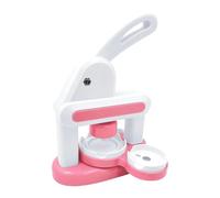 Button Maker Machine, Badge Making Kit for Kids with 48 Pcs Buttons Parts and 3 Stickers, for DIY Crafting Projects Decoration Family Parent-Child Activities (Pink)