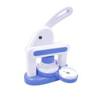 Button Maker Machine, Badge Making Kit for Kids with 48 Pcs Buttons Parts and 3 Stickers, for DIY Crafting Projects Decoration Family Parent-Child Activities (Blue)