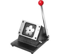 Button Maker Machine, Five-Pointed Star Shape Punch Cutter, Press Badge Maker for Advertising Souvenirs, Smooth Cut Without Burrs, Precisely Cut to Standard Sizes