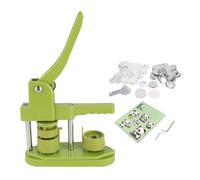 Button Maker Machine with 25mm 0.98 Inch Mold Manual Badge Press Kit for DIY Pin Back Buttons Includes Circle Cutter and 100 Sets of Component Parts and Supplies (32mm)