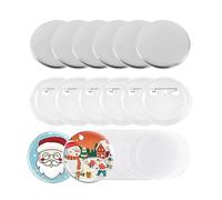 Button Maker Parts 200pcs Blank Button Badge Maker Pin Parts 32/37/44/50/58mm Metal Shell Plastic Cover Buttons Badges Kit(37mm)