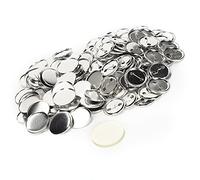 Button Maker Supplies, Blank Button Making Supplies Blank Button Pins 44mm/1.7in Round Safety Badge Emblem Medal Parts Supplies 100pcs Blank Pin Button for DIY Handicraft Gifts