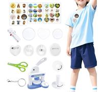 Button Maker,Tool For The Development Of Motor Skills And Making Badges - Pinmaker | for DIY Craft Projects Decoration and Education in the Classroom