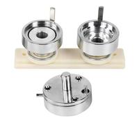 Button Moulde 25mm/37mm/44mm/58mm/75mm DIY Metal Interchangeable Die Punch Press Moulde for Button Maker Badge Machine for Office Locker(44MM)