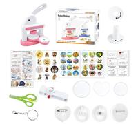 Button Needle Maker - DIY Tool Set for Precision Crafts, Button Maker for Fine Motor Skills, Durable Manual Press Machine, Lightweight and User Friendly Design, Adjustable Press Mechanism