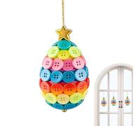 Button Ornament Kits - Easter Bunny Home Decor, Handmade Craft Kits with Fun DIY Activity, Wall Door Window Decoration, Living Room Bedroom Classroom Accessory, Creative for Kids Adults