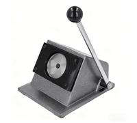 Button Paper Cutter, Graphic Punch Die Cutter, Heavy-Duty Circle Punch for DIY Button Making, Crafts, Cardstock & Photo Cutting (Cuts 35mm Layout for 25mm Buttons)