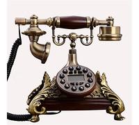 Button Phone Fixed Telephones Landline Phone Retro Telephone,Rouge