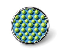 Button Pins for Backpacks - Fashion Abstract Baseball Green Print Round Brooch Pins Sublimation Buttons for Clothing Hat Decoration, Metal Circle Badge Lapel Pin for Men Costume Accessory