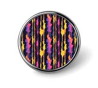 Button Pins for Backpacks - Fashion Colorful Abstract Stripes Print Round Brooch Pins Sublimation Buttons for Clothing Hat Decoration, Metal Circle Badge Lapel Pin for Men Costume Accessory