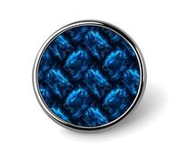 Button Pins for Backpacks - Fashion Cool Blue Lightning Wolf Print Round Brooch Pins Sublimation Buttons for Clothing Hat Decoration, Metal Circle Badge Lapel Pin for Men Costume Accessory