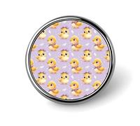 Button Pins for Backpacks - Fashion Purple Bow Chick Print Round Brooch Pins Sublimation Buttons for Clothing Hat Decoration, Metal Circle Badge Lapel Pin for Men Costume Accessory