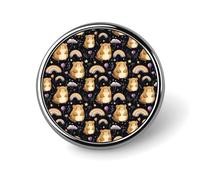 Button Pins for Backpacks - Fashion Rainbow Guinea Pig Print Round Brooch Pins Sublimation Buttons for Clothing Hat Decoration, Metal Circle Badge Lapel Pin for Men Costume Accessory