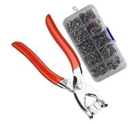 Button Pliers Tool Kit, Clothing Sewing Supplies, Fabric Buttons Fasteners Set, DIY Accessory for Tailors Fashion Designers Hobbyists Quilters, Perfect for Clothing Bags Quilting Projects