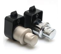 Button Push Knob Cabinet Lock Keyless for RV Drawer Caravan Furniture Cupboard Boat Motorhome Accessories ZS03 A 1Pcs(18-23mm Nickel)