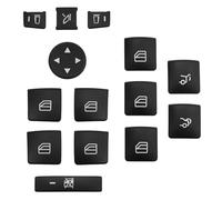Button Repair Stickers Compatible with Benz for A Class 2013-2017 for B Class 2012-2016 for C Class 2010-2014 Car Window Glasses Lift Button Cover Switch Frame Trim