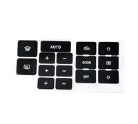 Button Repair Stickers For Car Compatible With A6 C5 1pc Car Interior A/C Climate Control Button Repair Sticker Air Condition Protection Decals Matte Black