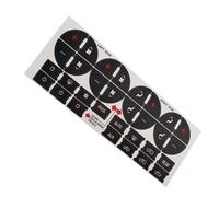 Button Repair Stickers for Car Compatible with Saturn for Outlook XR 2009 2010 2011 2012 AC Dash Climate Control Button Sticker Repair Kit