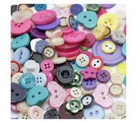 Button Resin Buttons Assorted Sizes Craft About 100Pcs for Sewing DIY Crafts Manual Button Painting Mixed Colors