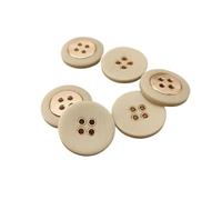 Button Round Resin Metal Buttons Coats Suit Sewing Accessories DIY Needlework Clothes 6pcs(Color02,23.0mm 6pcs)