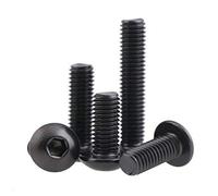 Button Screw, 5pcs Hex Socket Button Head Screws Socket Cap Self Colour Bolts - M4*12mm