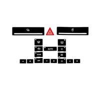 button stickers Compatible With A6 C5 1998 1999 2000 2001 2002 2003 2004 Cover Trim Decals Emergency Stop Panel Cup Holder ASR Key Center Console Button Repair Stickers