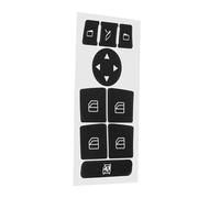 Button Stickers Compatible with Benz for 2007 2008 2009 2010 2011 2012-2014 Car Window Control Switch Button Repair Stickers Matte Black Window Switch
