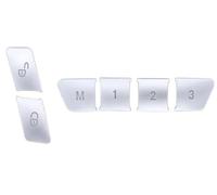 Button Stickers Compatible with Benz for C W204 2007 2008 2009-2014 Year Four Door Car Styling Door for Seat Memory Lock Buttons Trim Covers Sticker