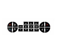 Button Stickers Compatible With Chevy For Avalanche LTZ 2007 2008 2009 2010 2011 2012 2013 2014 2015 AC Dash Button Sticker Repair Automotive