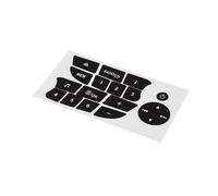 Button Stickers Compatible with for Megan for Clio 2009-2010 2011 Stickers Decals Repair Worn Button Knob Switch Matte Black Car Accessories