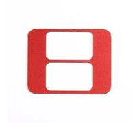Button Stickers Compatible with Subaru for BRZ 2012 2013 2014 2015 2016 2017 2018 2019 2020 Car for Seat Heating Switch Button Frame Trim Sticker(Red -with Hole)