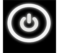 Button switch 10A short style 16/19/22mm LED start stop 3V6V12V24V220V(White symbols,16MM_FIXED SELF-LOCKING_100-220V(220V))