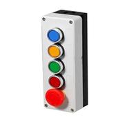 Button switch control box hand-held self starting button waterproof box electrical industrial emergency stop switch i(5 hole)