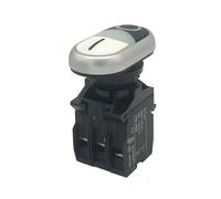 Button Switch Double Bond 22mm LA42 Start Stop Red Green Lamp/No NO or NC Self-reset(Q,2NC,110v)