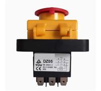 Button Switch KJD17 Self-locking Device Electromagnetic Three-phase Emergency Stop 1Pcs(DZ05)