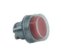 Button switch ZB4BP4 red protruding head reset with protective cover industrial panel installation for equipment start, stop and control operations
