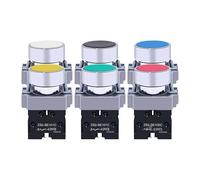 Button switches Flat Head self-resetting inching switches 22mm Green Normally Open red Normally Closed XB2BA31C(XB2BA63C(blue2normallyopen))