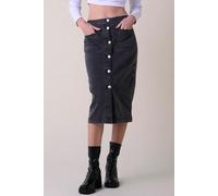 Washed Black Denim Midi Skirt Enorsia Black 16