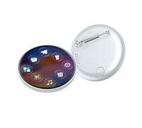 Button Touchable Screen Bluetooth-compatible App Pin Cyber Dynamic LED Button Collectible Gift Birthday Gift Anime Theme Symbol