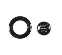 Button Trim Cover Compatible With Jaguar For E-pace F-TYPE XJL Car Engine Start Stop Push Button Ignition Key Cover Stickers Interior Accessories